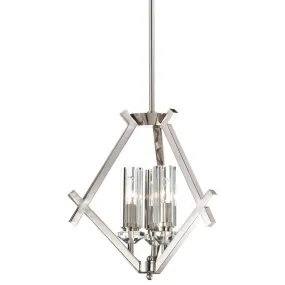 Fusano 17 in. 3 lights Chandelier Polished Nickel finish