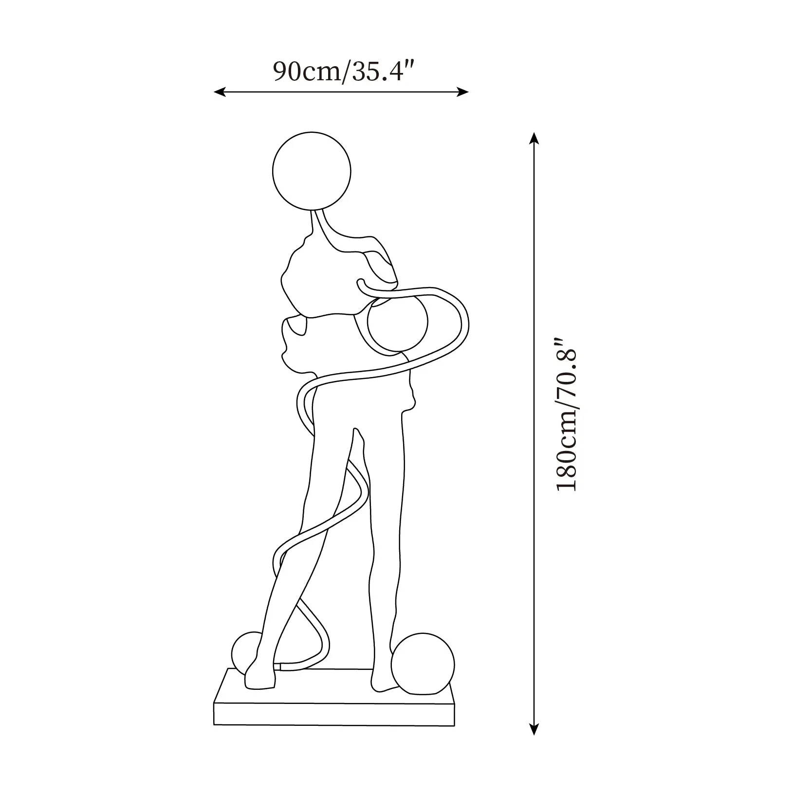 Ginasta Sculpture Floor Lamp