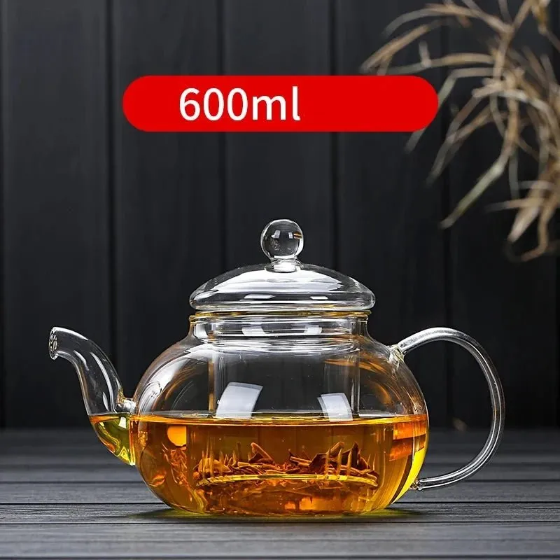 Glass Teapot with Bamboo Handle