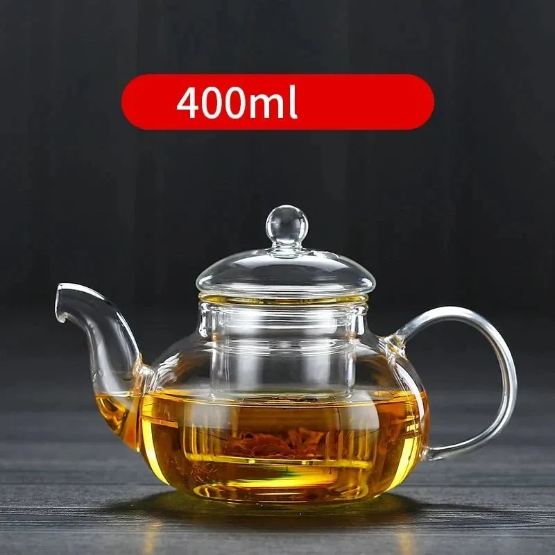 Glass Teapot with Bamboo Handle