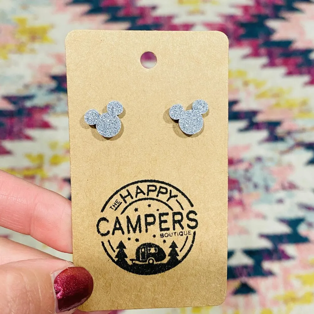 Glitter MIckey Studs