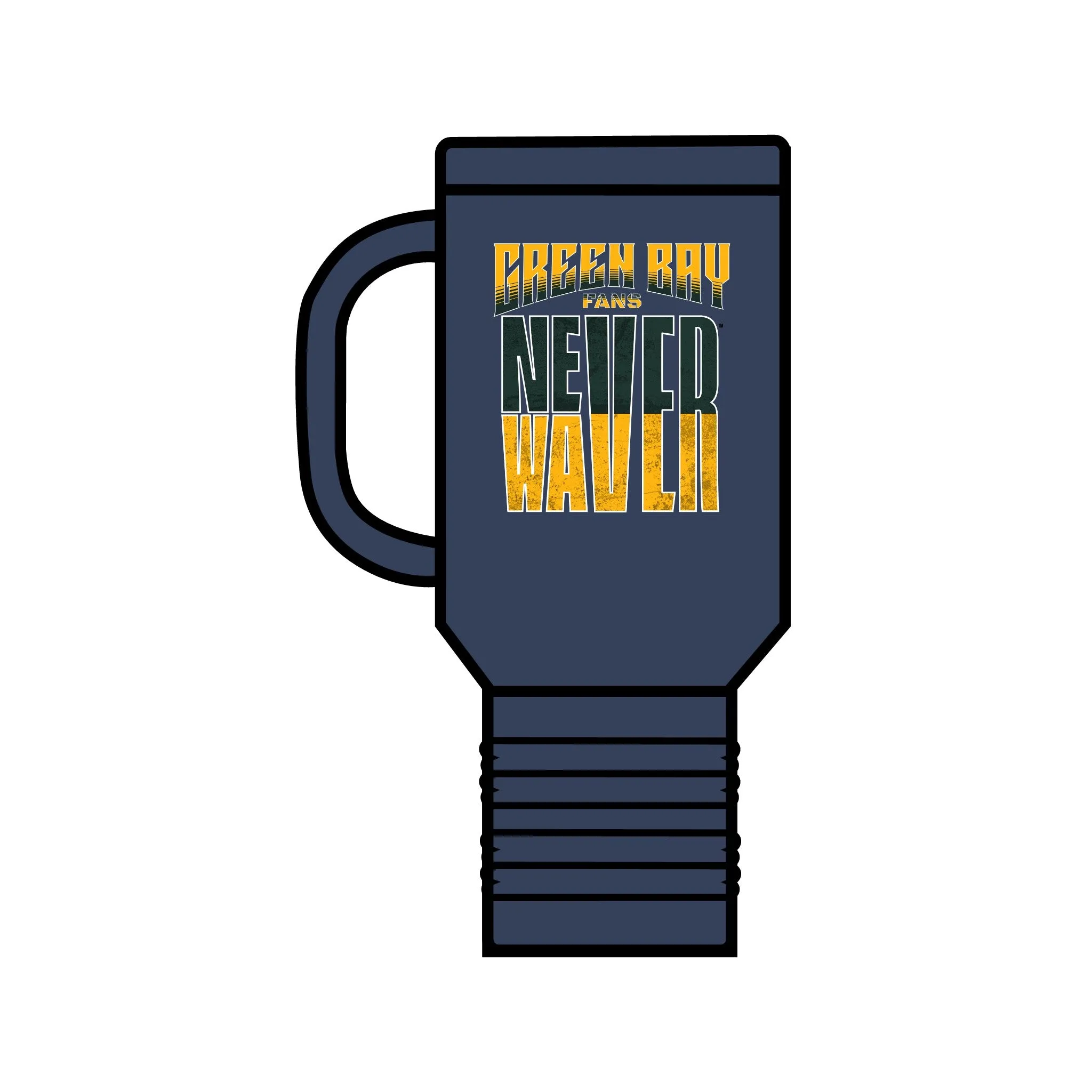 Green Bay Fans Never Waver Insulated Travel Mug, 40oz