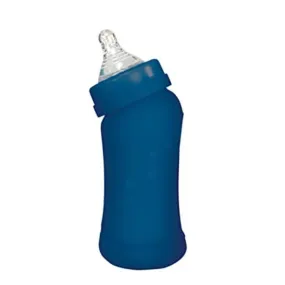 Green Sprouts Baby Bottle Made From Plants And Glass (8 oz) Navy