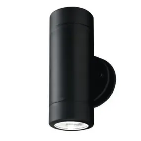 GU10 Black Up and Down Wall Light IP54 8602SB