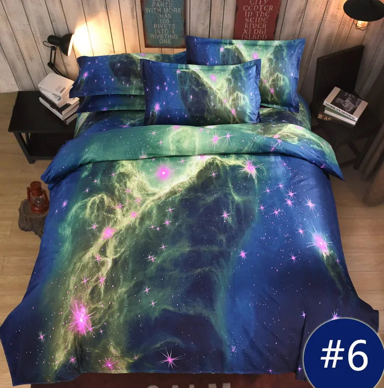 Harajuku Galaxy Bed Sheet Bedding 4 Pieces AD10200