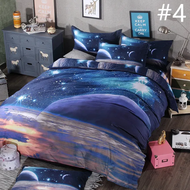 Harajuku Galaxy Bed Sheet Bedding 4 Pieces AD10200