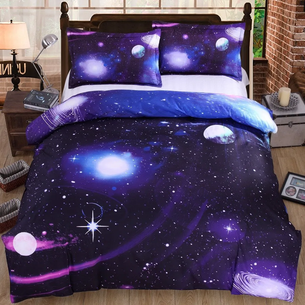 Harajuku Galaxy Bed Sheet Bedding 4 Pieces AD10200