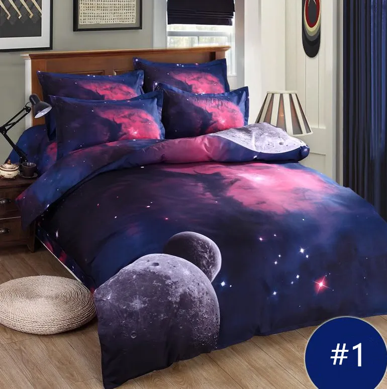 Harajuku Galaxy Bed Sheet Bedding 4 Pieces AD10200