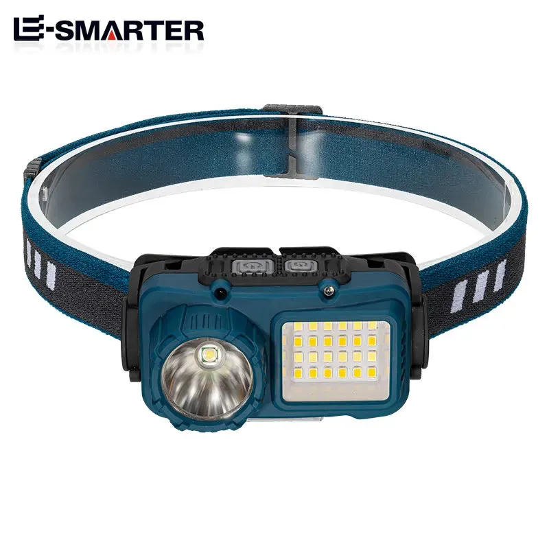 High Power Fishing Headlamp Rechargeable Motion Sensor Headlight Camping Hiking Led Flashlights