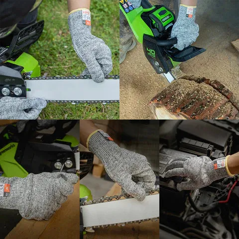 Hipa Cut Resistant Multi Purpose Soft Safety Work Gardening Gloves (1-Pair, Size XL)