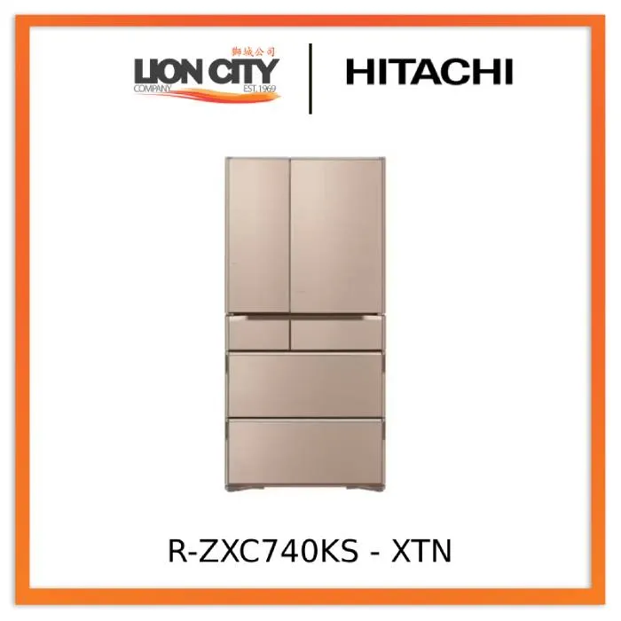 Hitachi RZXC740KS - X / XTN K Series 572L Smart Multi-door Fridge