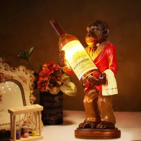 Industrial Monkey Table Lamp: One-Light Desk Light for Restaurants, Cafes, and Children's Bedrooms