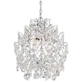 Isabella's Crown 14 in. 3 Lights Chandelier Chrome finish