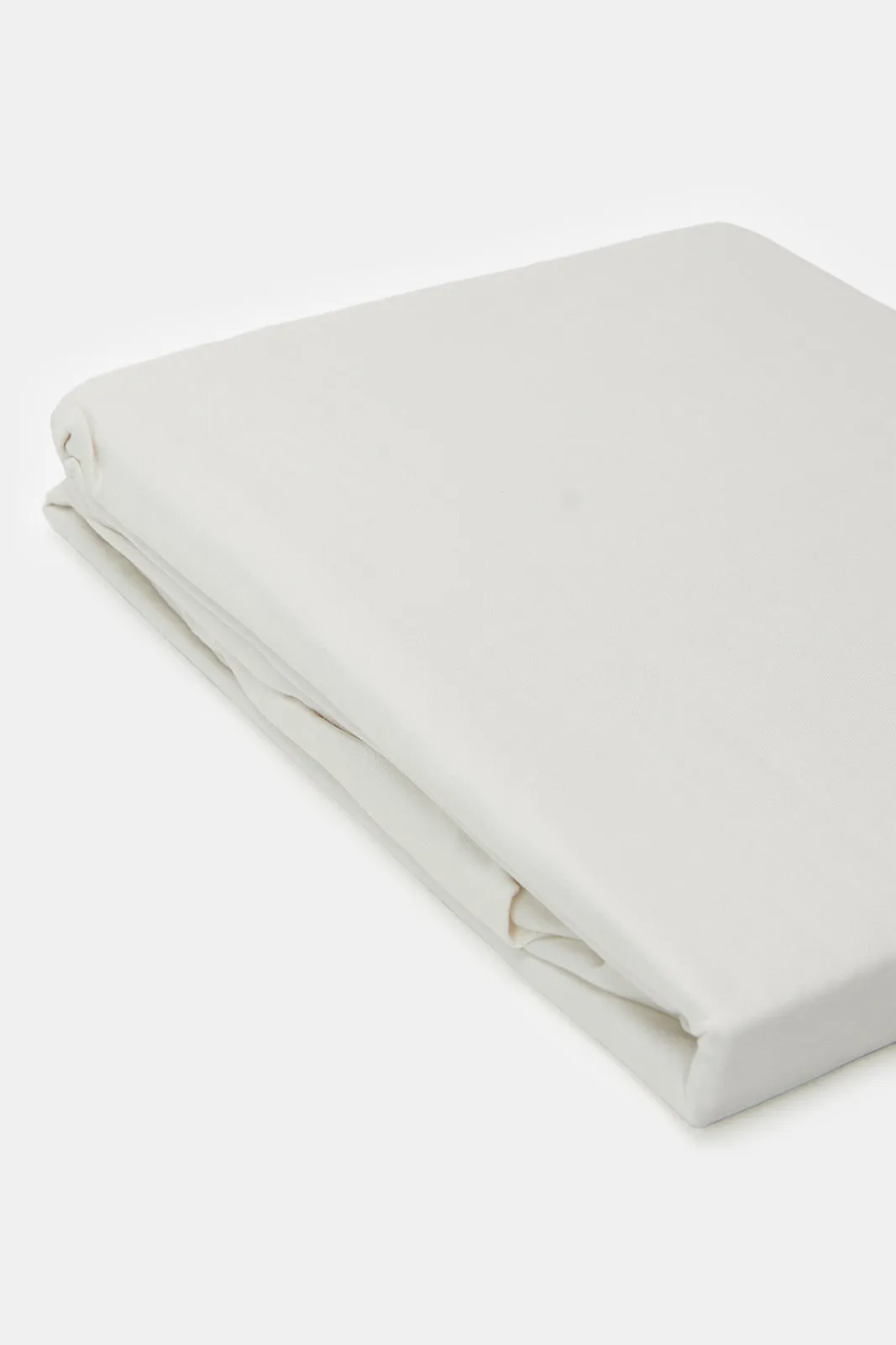 Ivory Cotton Fitted Sheet (Single Size)