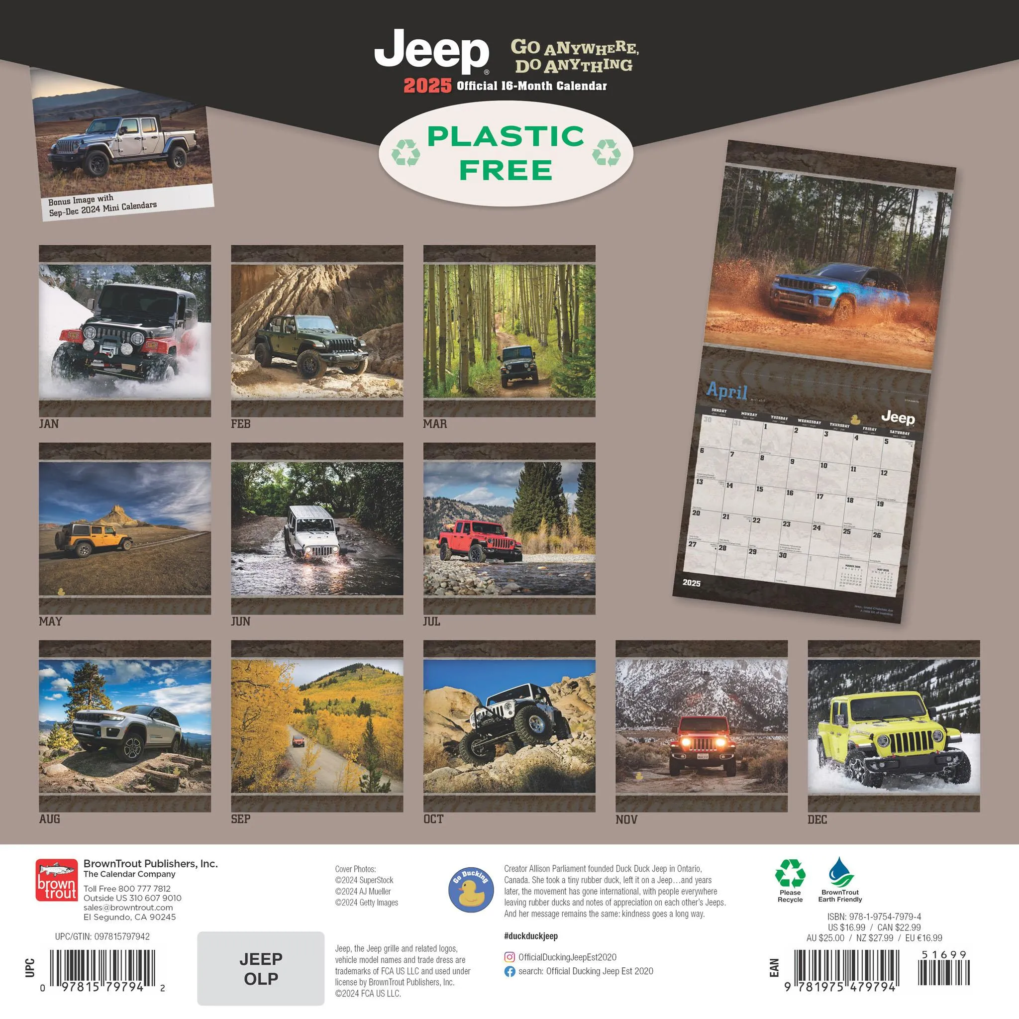 Jeep Wall 2025 Calendar