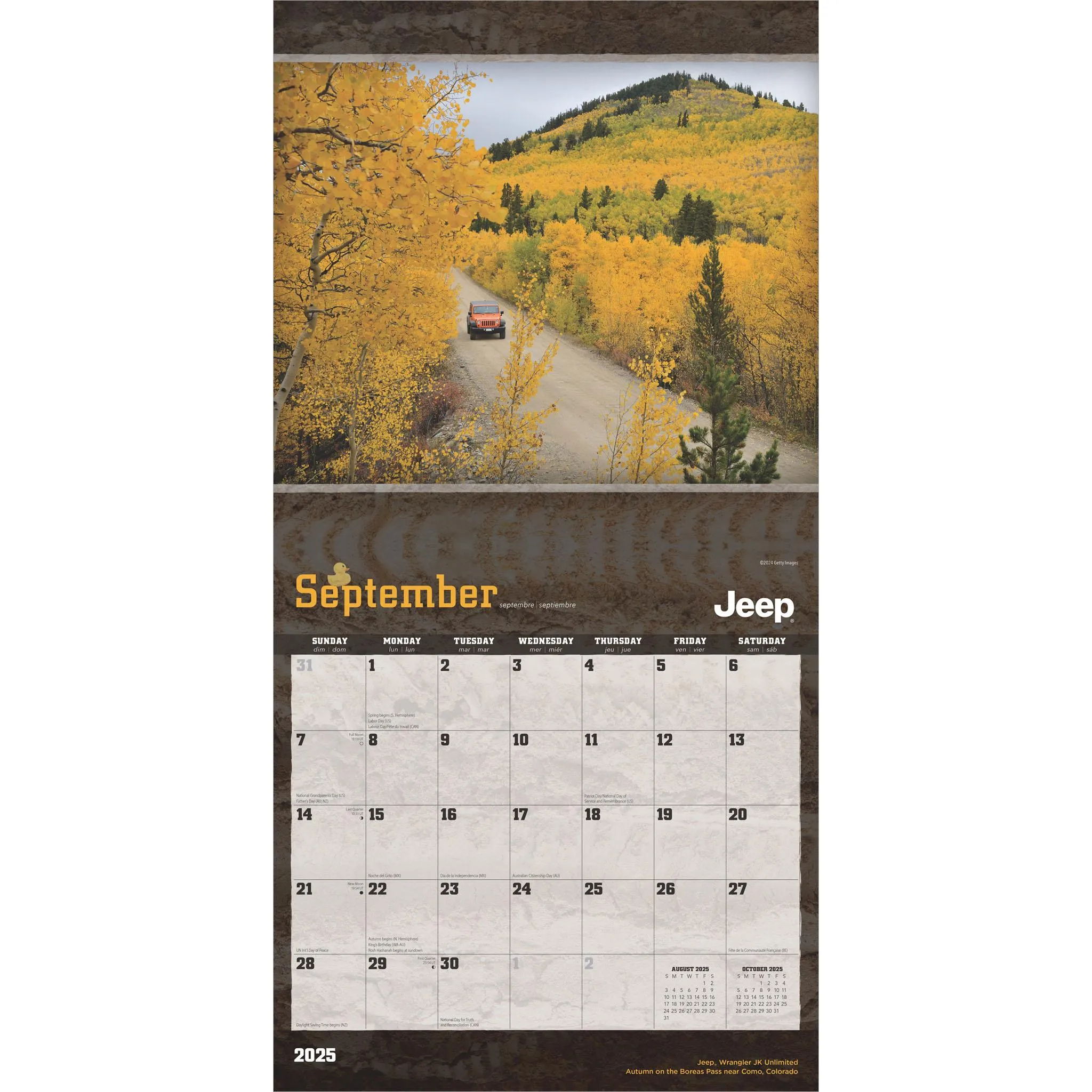 Jeep Wall 2025 Calendar