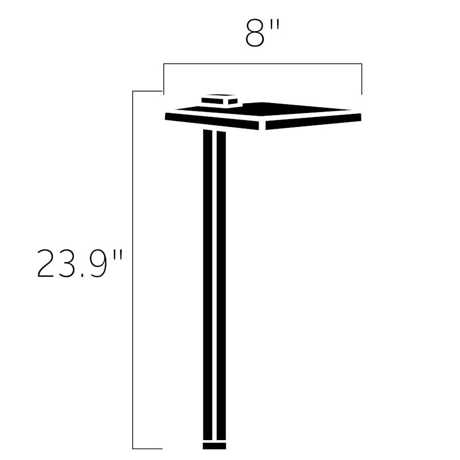 Kichler 15806 Shallow Shade Large 24" Tall LED Path Light