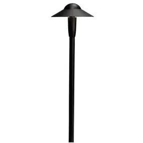 Kichler 15848BKT 6" Dome 2700K LED Path Light Textured Black