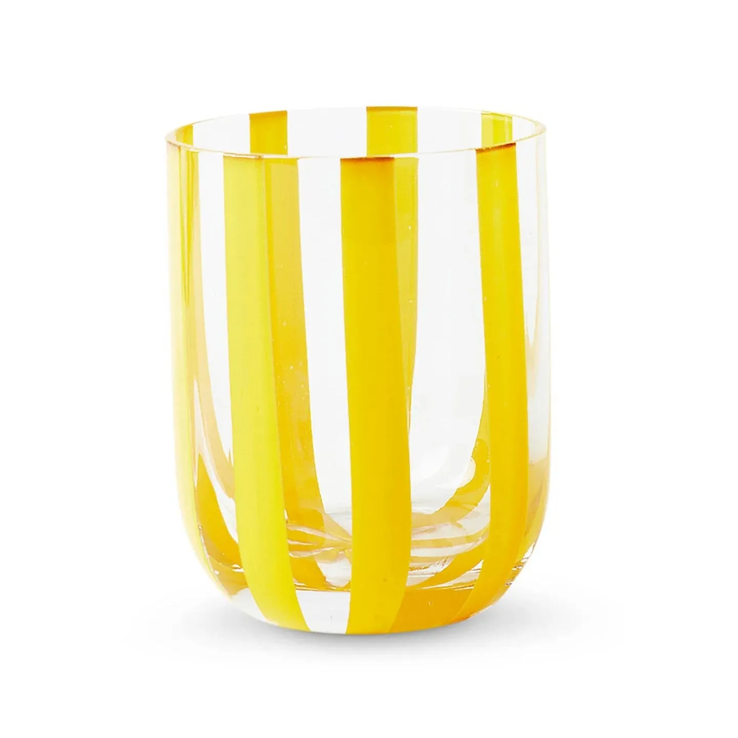 Kip & Co: Glass Tumbler Set 2pk Golden Stripe