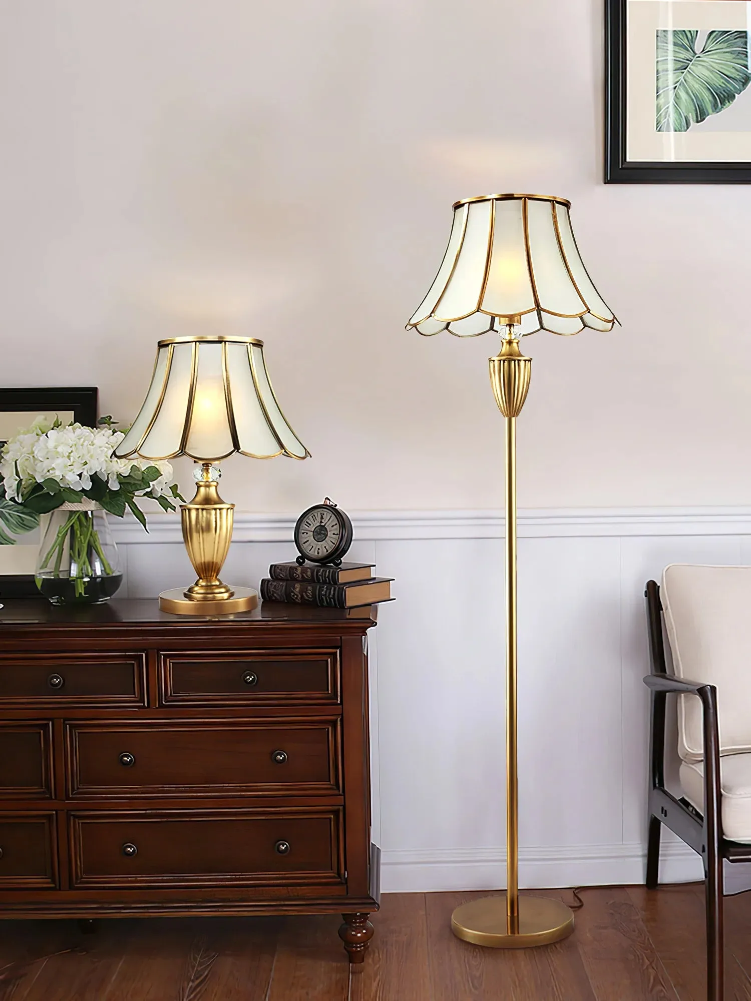 Kristall Brass Floor Lamp