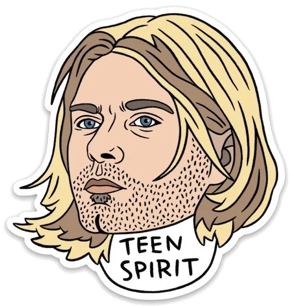 Kurt Cobain Sticker by The Found