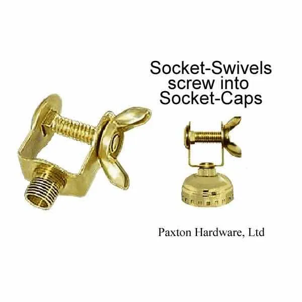 Lamp Socket Swivels, Wing Nut