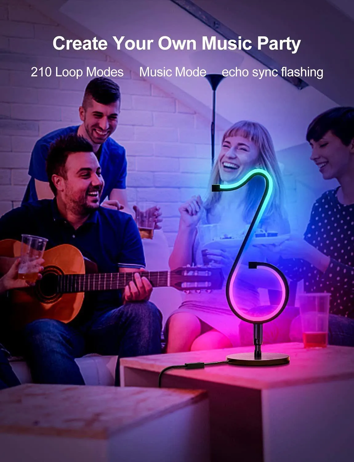 LED SMART MUSICAL NOTE LIGHT