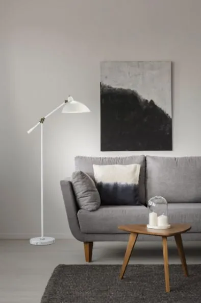 Leggy White Floor Lamp