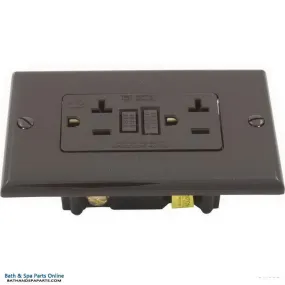 Leviton GFCI Breaker [20A] [SPST] [Plugface] [Brown] (N7899)