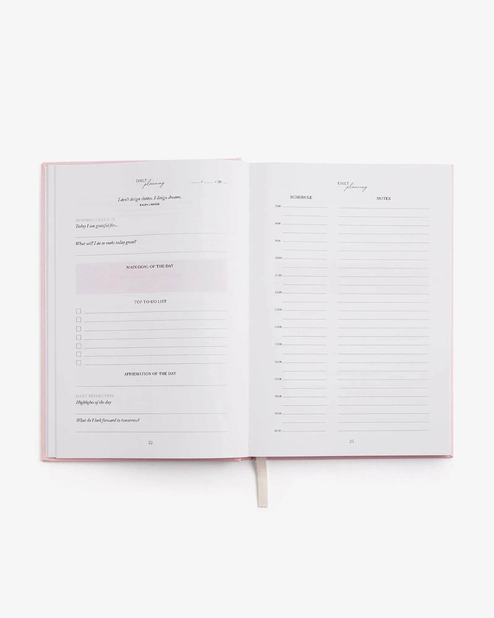 LIFE&Style Planner - Light Pink