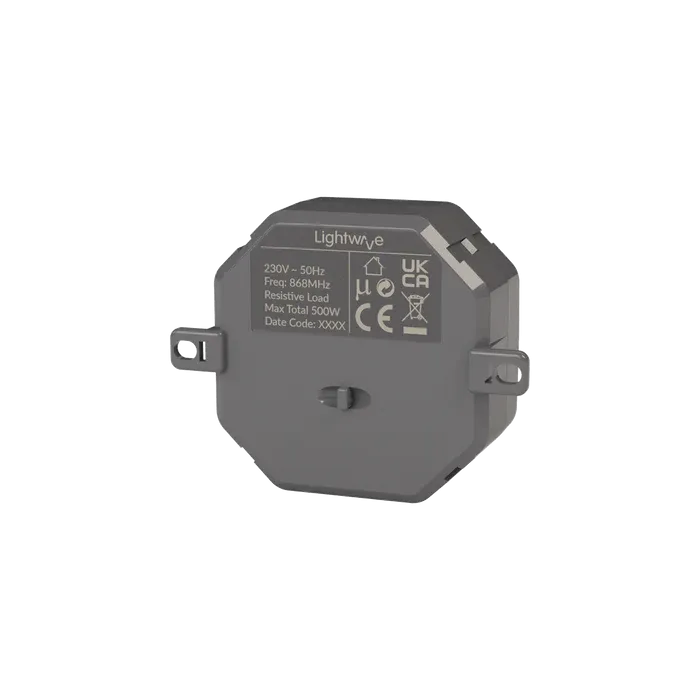 Lightwave LP82 Smart Mini Relay, 500W, On/Off, Open/Stop/Close, Volt-Free - Works with Alexa, Google Assistant, HomeKit, iOS & Android Compatible