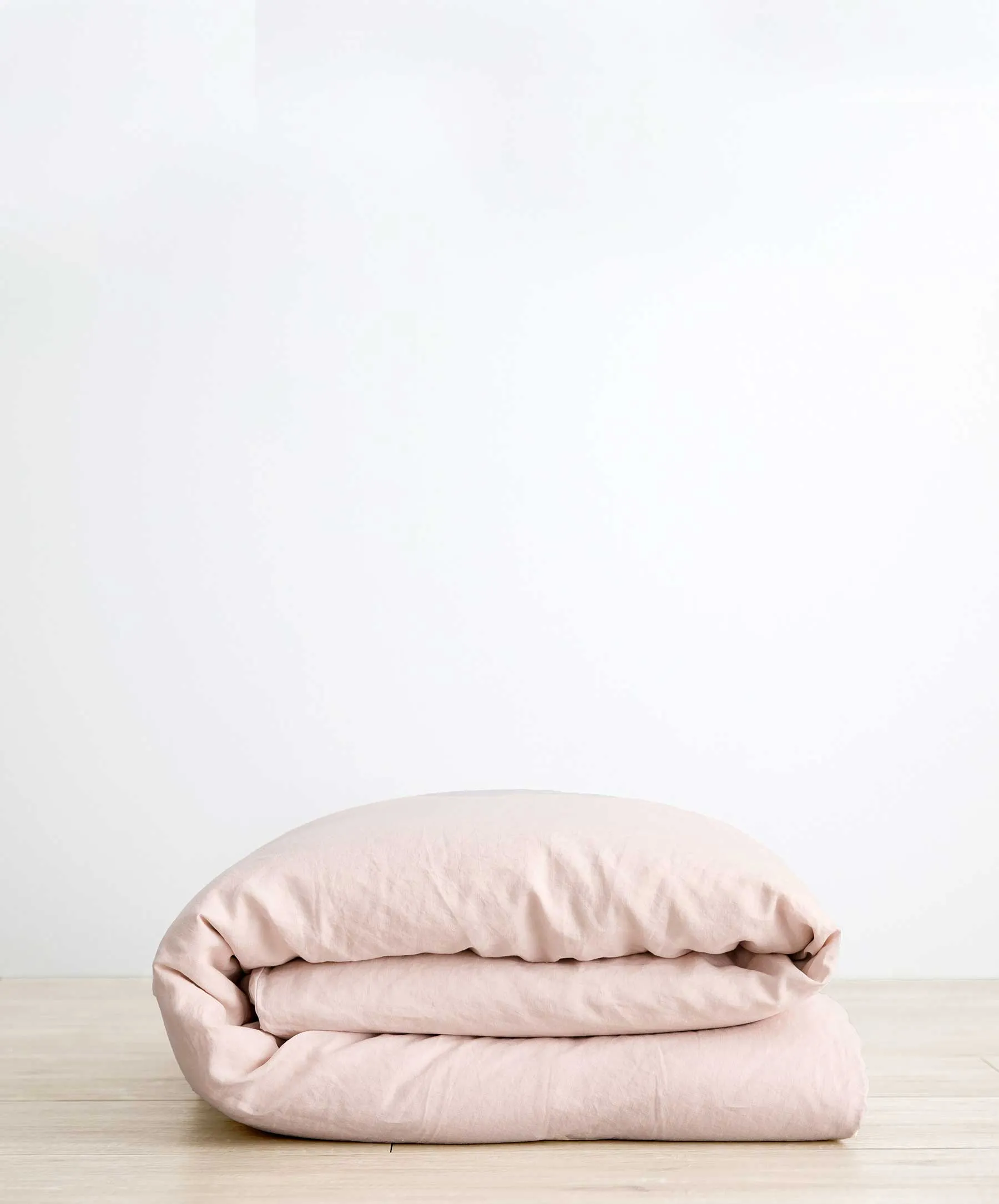 Linen Duvet Cover - Blush