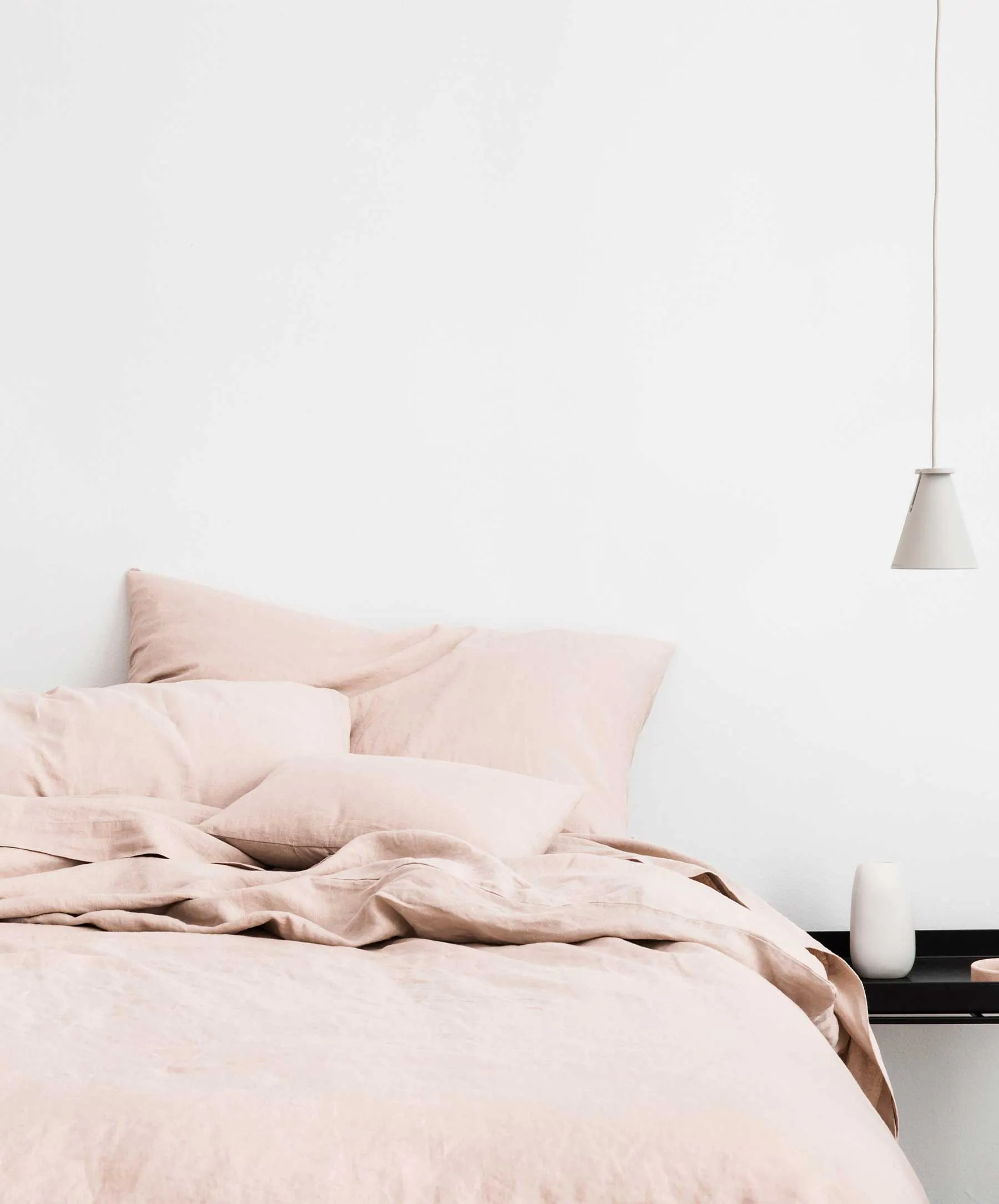 Linen Duvet Cover - Blush