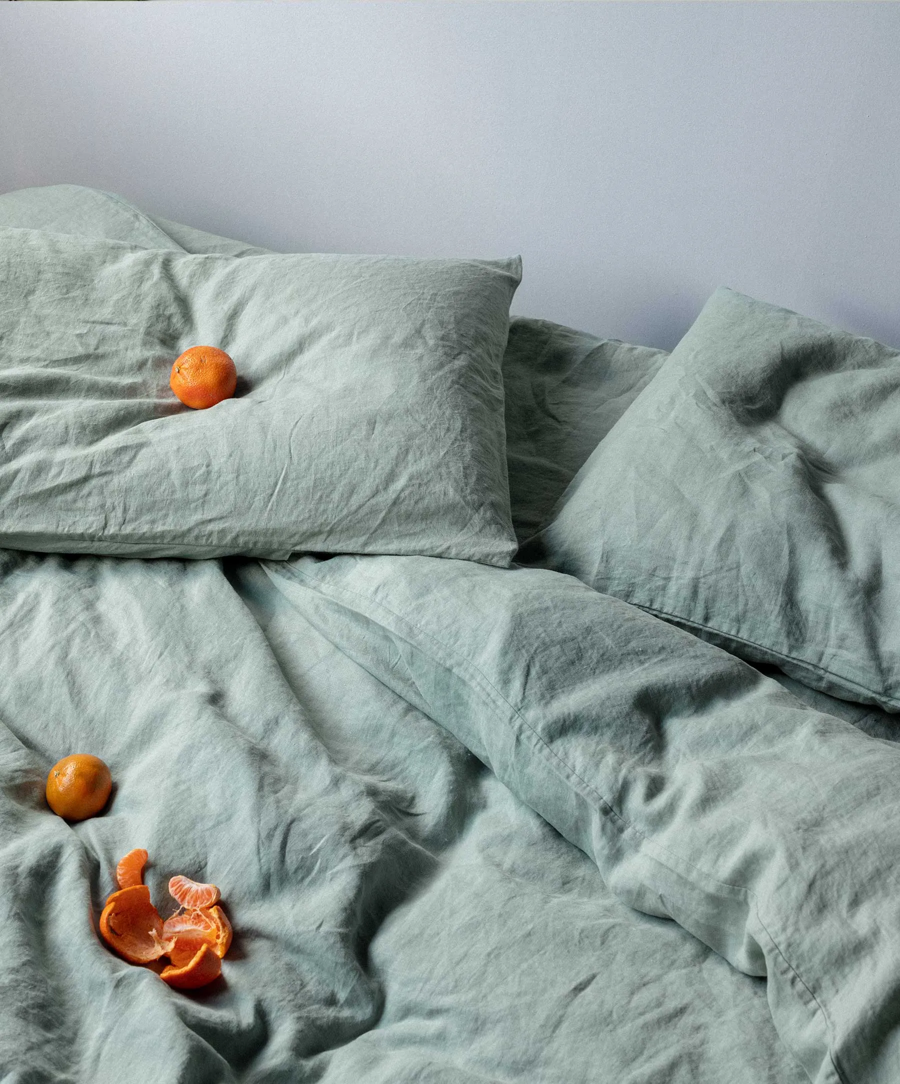 Linen Duvet Cover Set - Sage