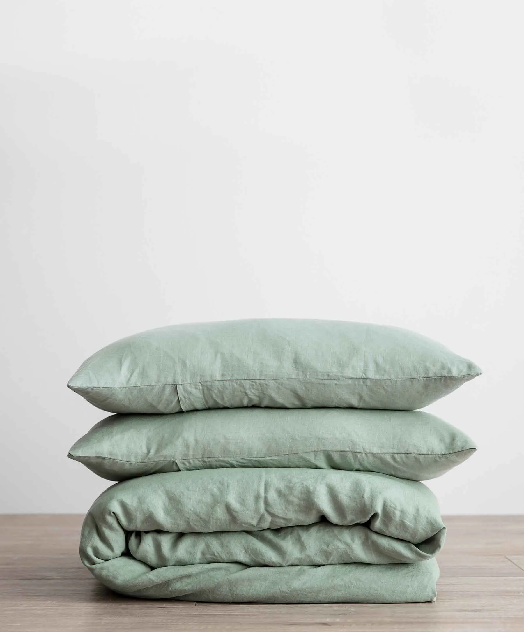 Linen Duvet Cover Set - Sage