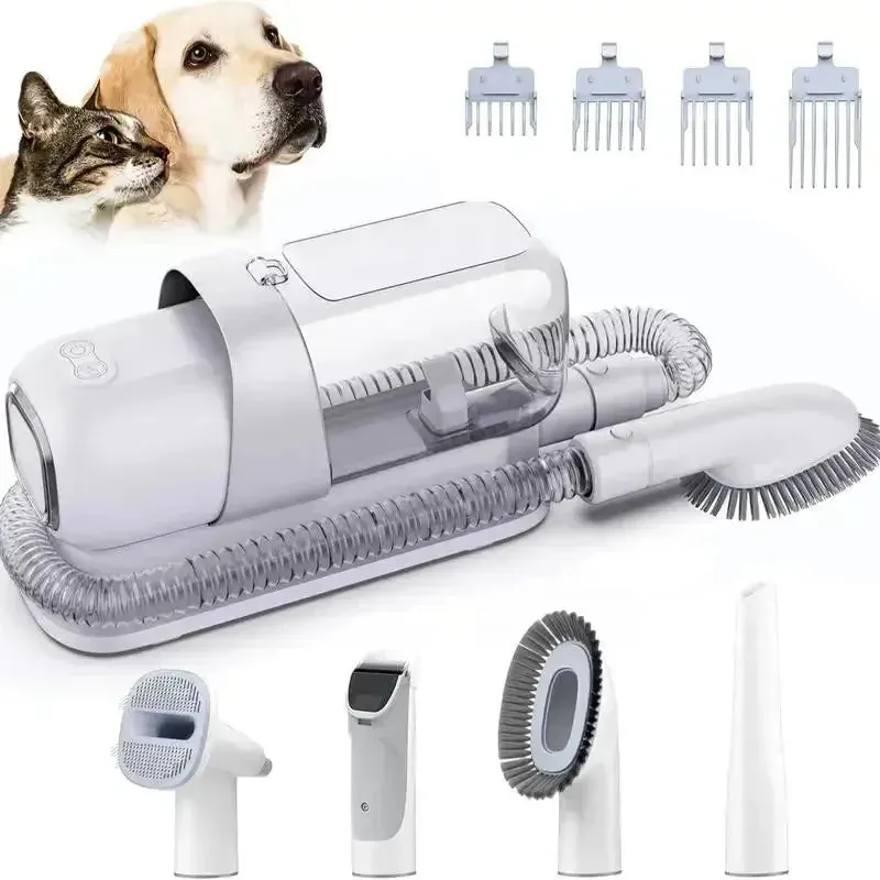 LMVVC Pet Grooming Kit with Vacuum for Dogs & Cats