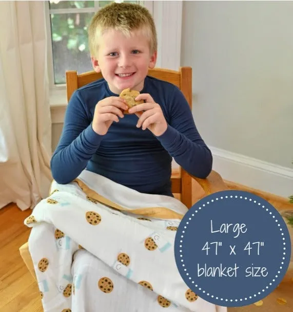 LollyBanks You Complete Me - Bamboo Milk and Cookies Baby Quilt