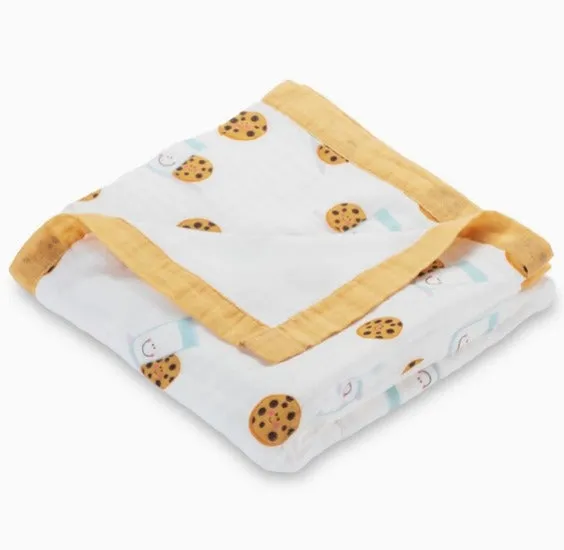 LollyBanks You Complete Me - Bamboo Milk and Cookies Baby Quilt