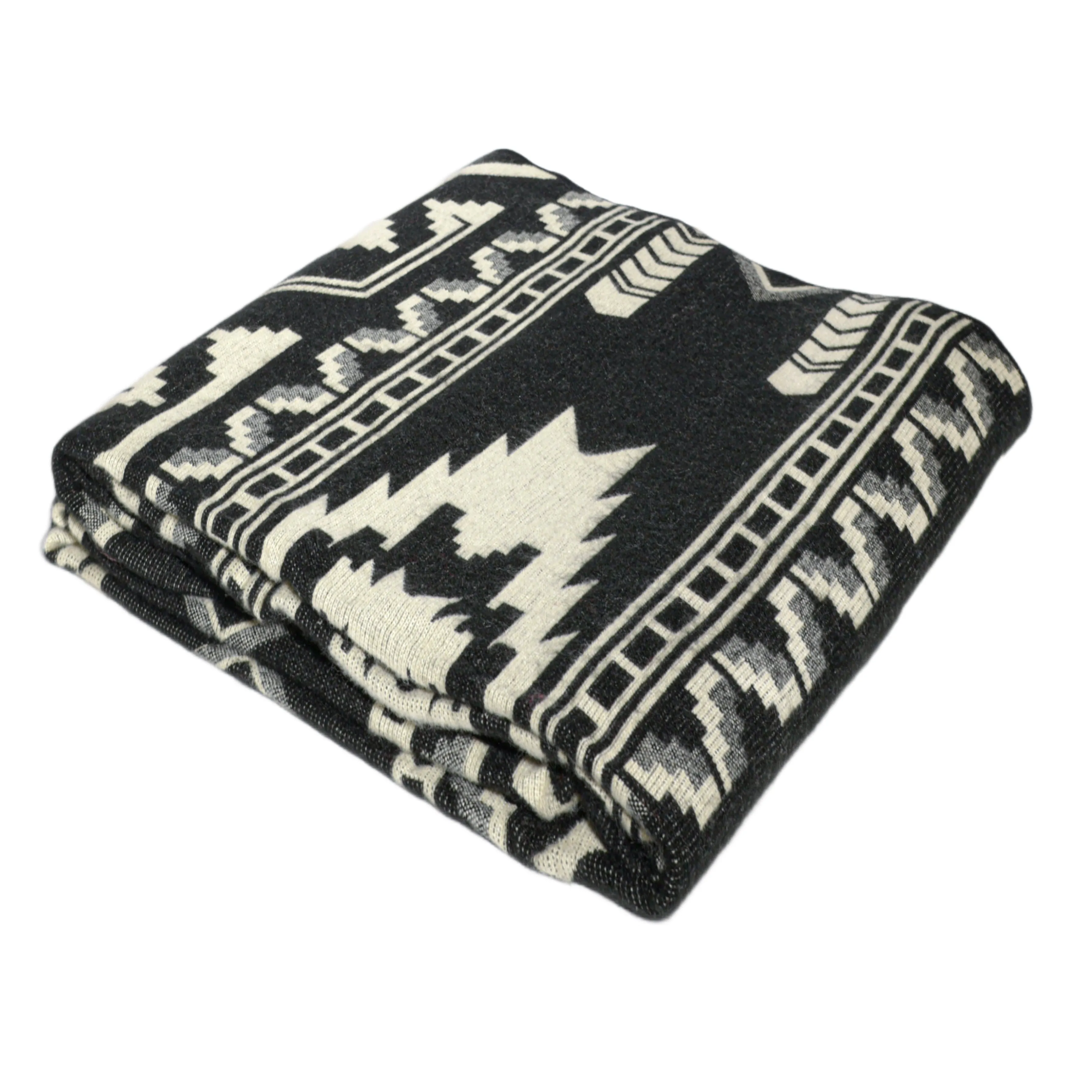 Los Abuelos - Black Native Blanket