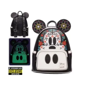 Loungefly Mickey Mouse Dia de los Muertos Sugar Skull Mickey Mini-Backpack [EE Exclusive]