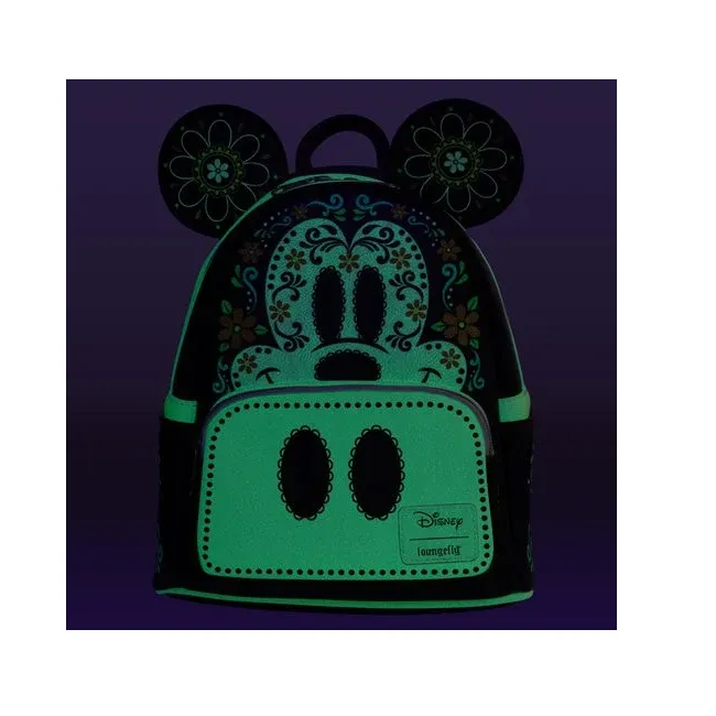 Loungefly Mickey Mouse Dia de los Muertos Sugar Skull Mickey Mini-Backpack [EE Exclusive]