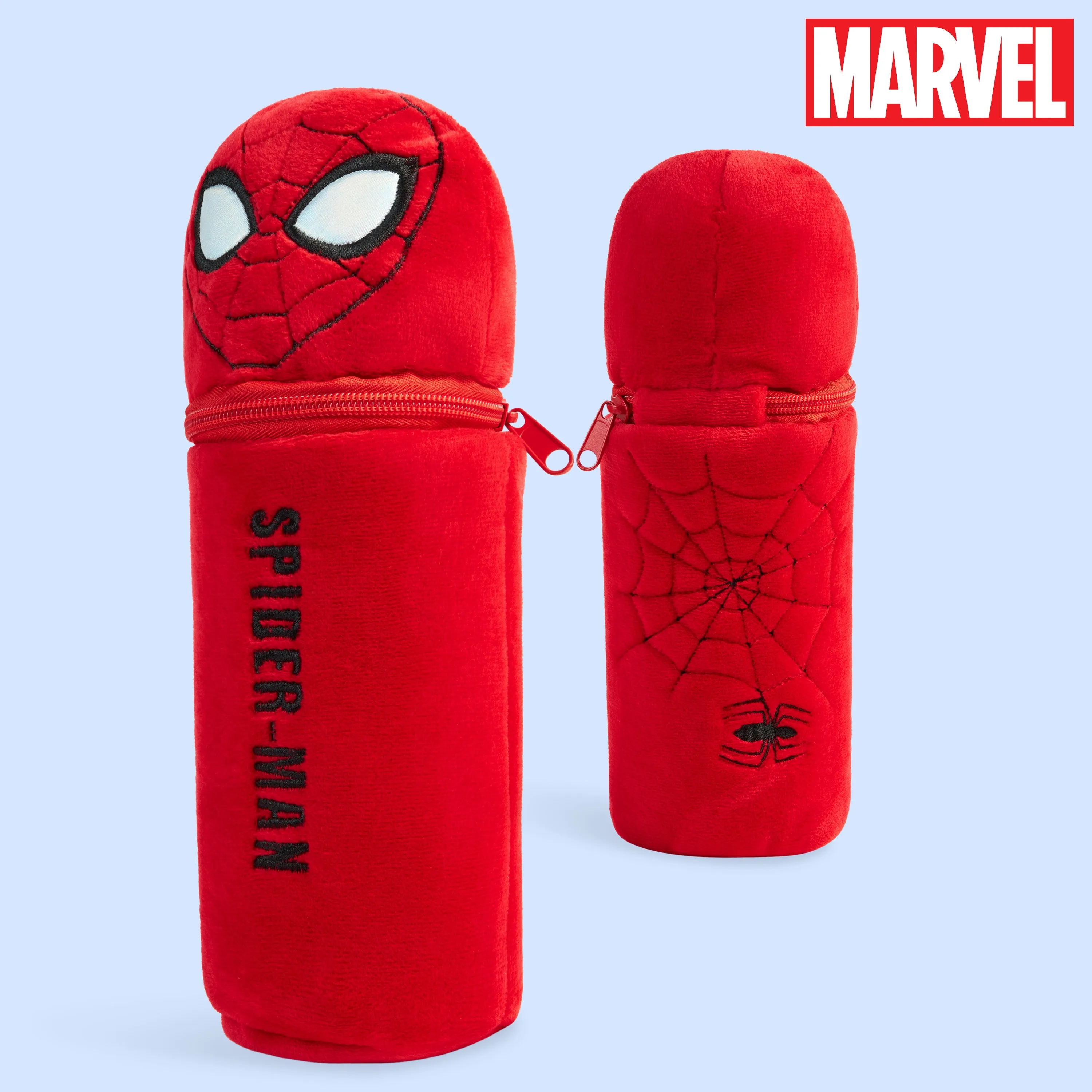 Marvel Pencil Case with 48 Colouring Pencils Included - Red Spiderman