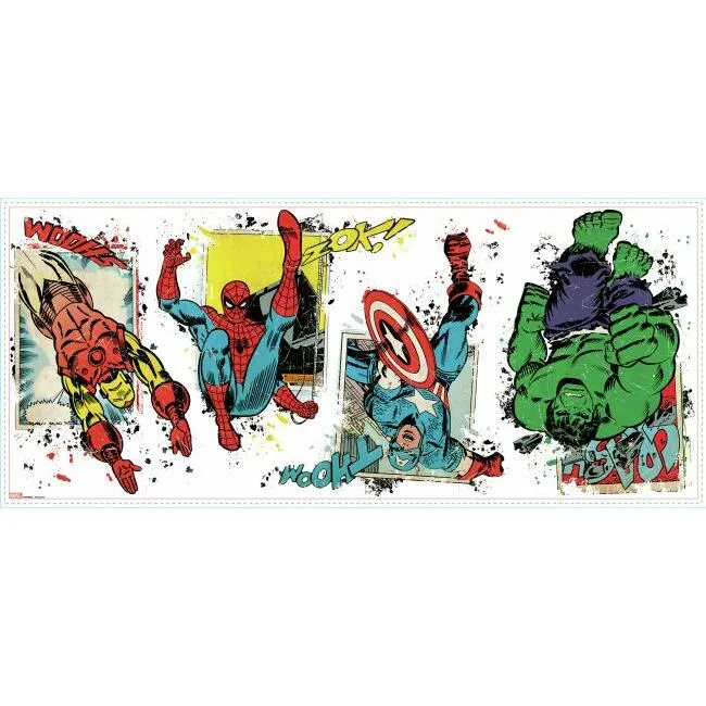 Marvel Super Hero Burst Peel and Stick Giant Wall Decals