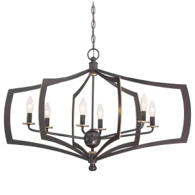 Middletown 34 in. 6 Lights Chandelier Bronze finish