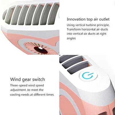 Mini Portable Neck Fan with USB Charging