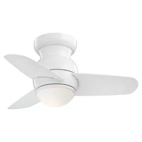 Minka Aire F510L Spacesaver 26" Flush Mount Ceiling Fan with LED Light Kit