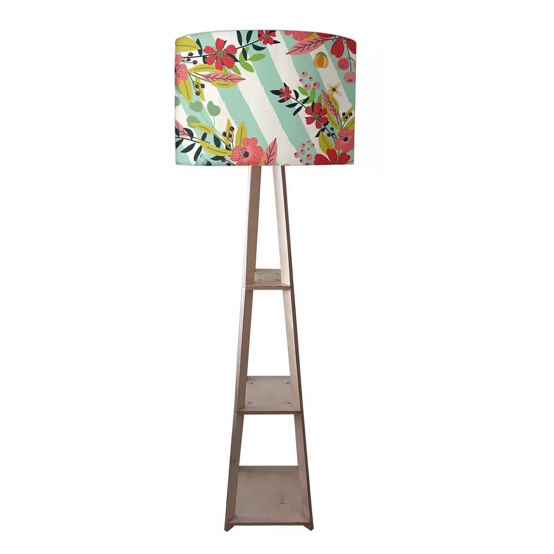 Modern Floor Lamps For Living Room - Stripes Floral