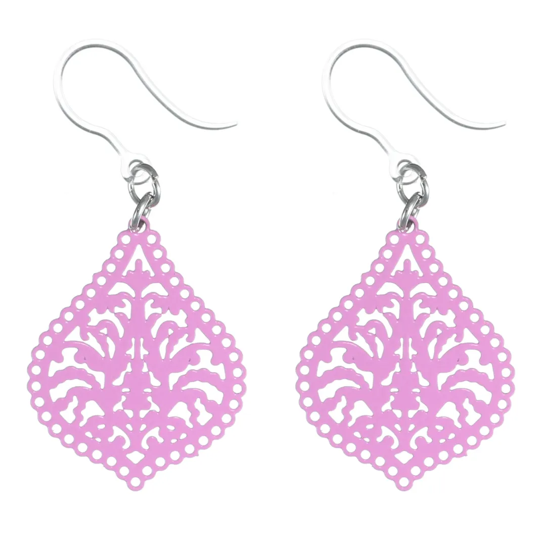 Moroccan Lamp Dangles Hypoallergenic Earrings for Sensitive Ears Made with Plastic Posts