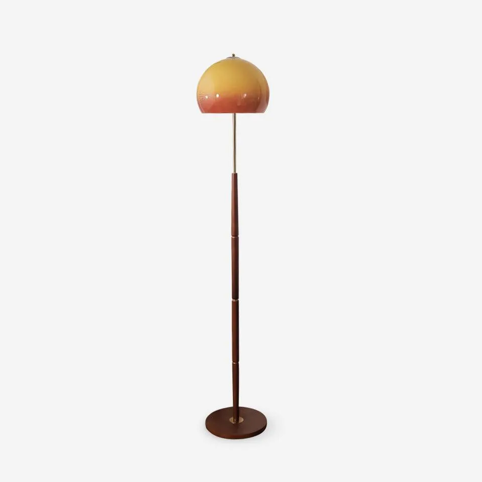 Mushroom Wood Floor Lamp