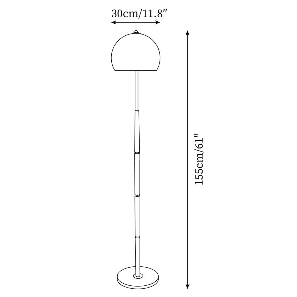 Mushroom Wood Floor Lamp